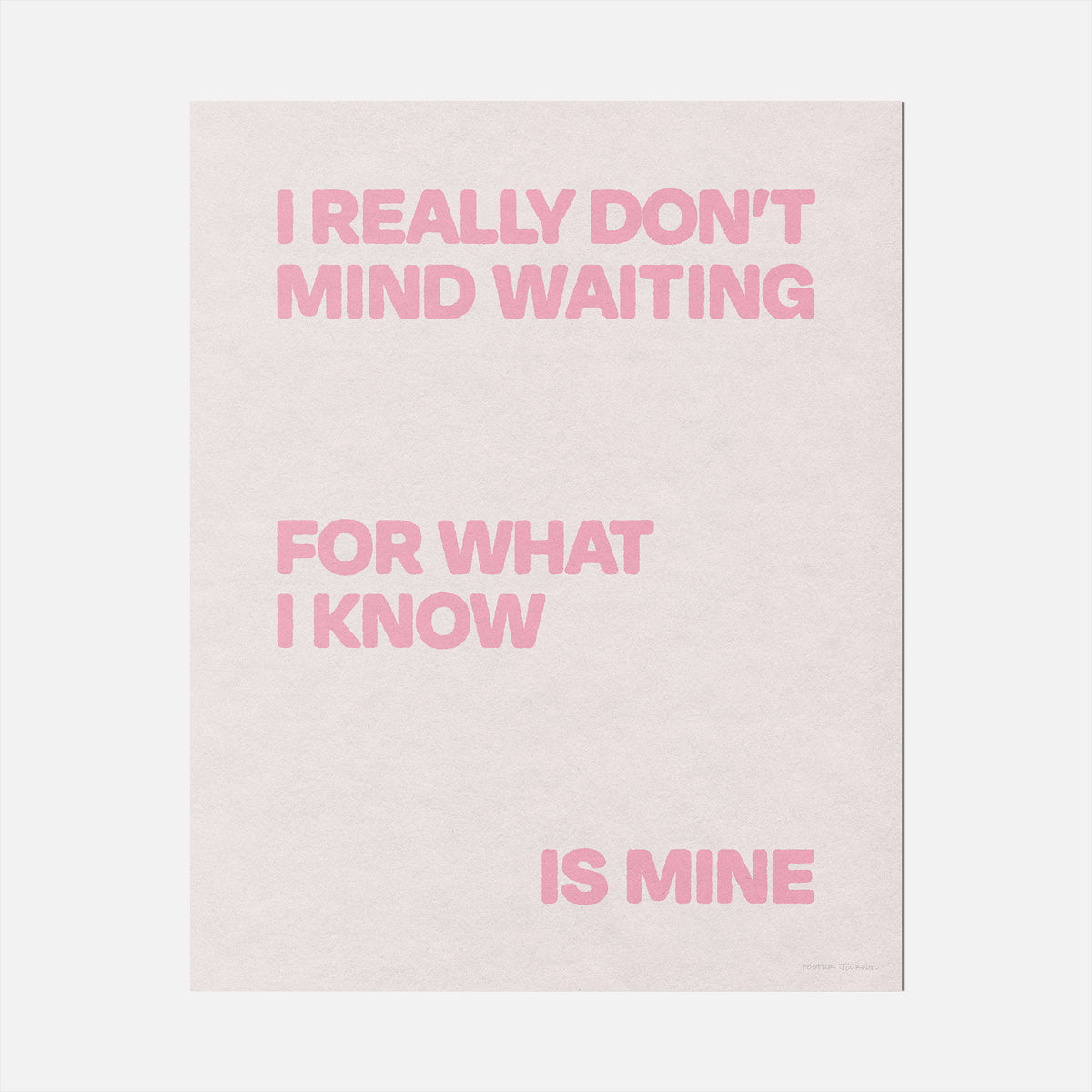 WAITING PRINT