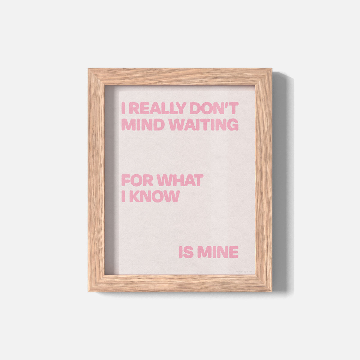 WAITING PRINT