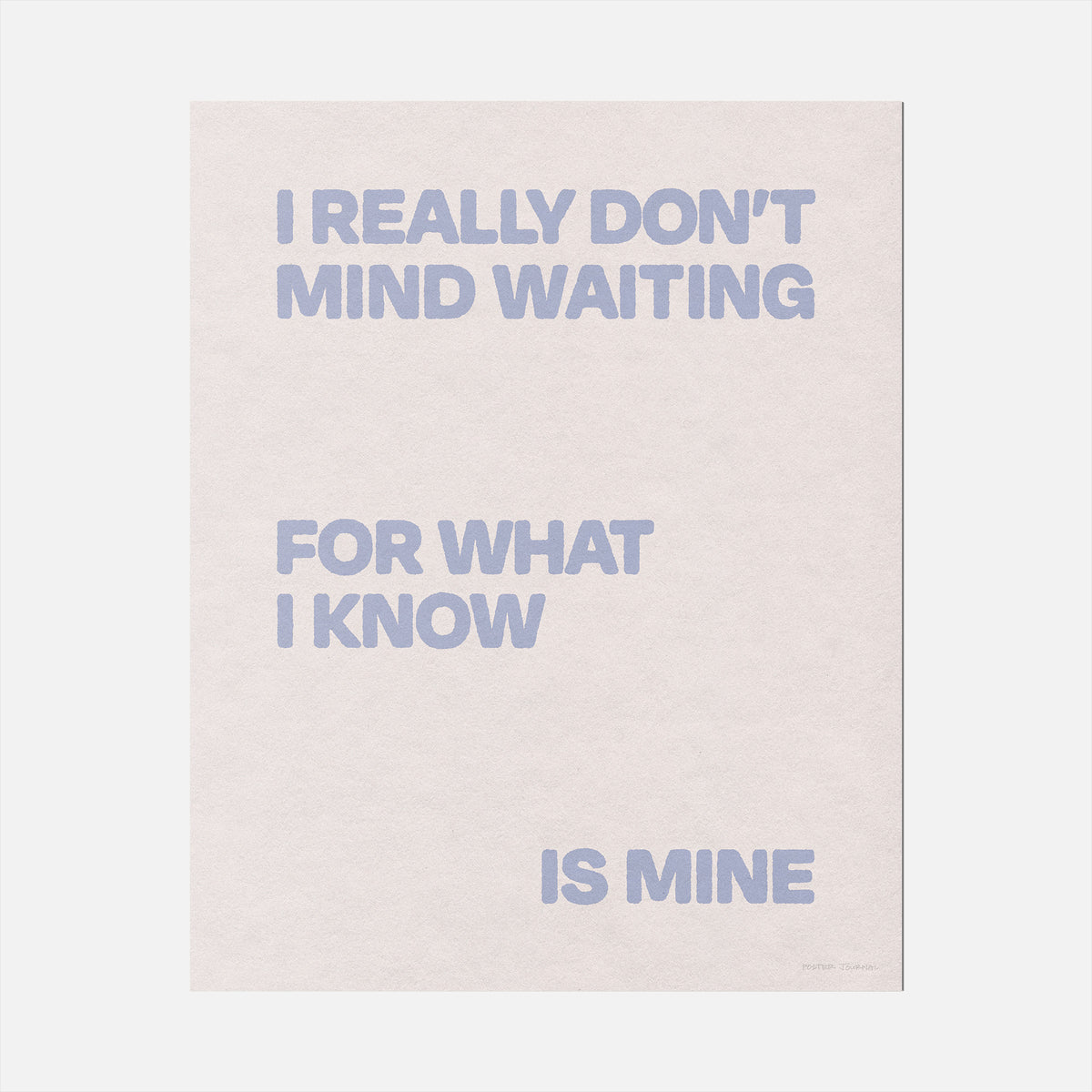 WAITING PRINT