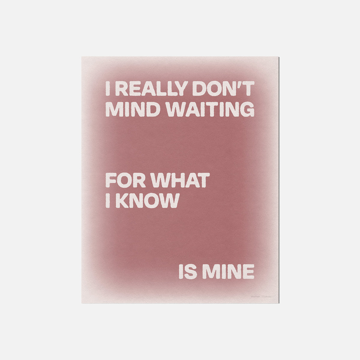WAITING PRINT