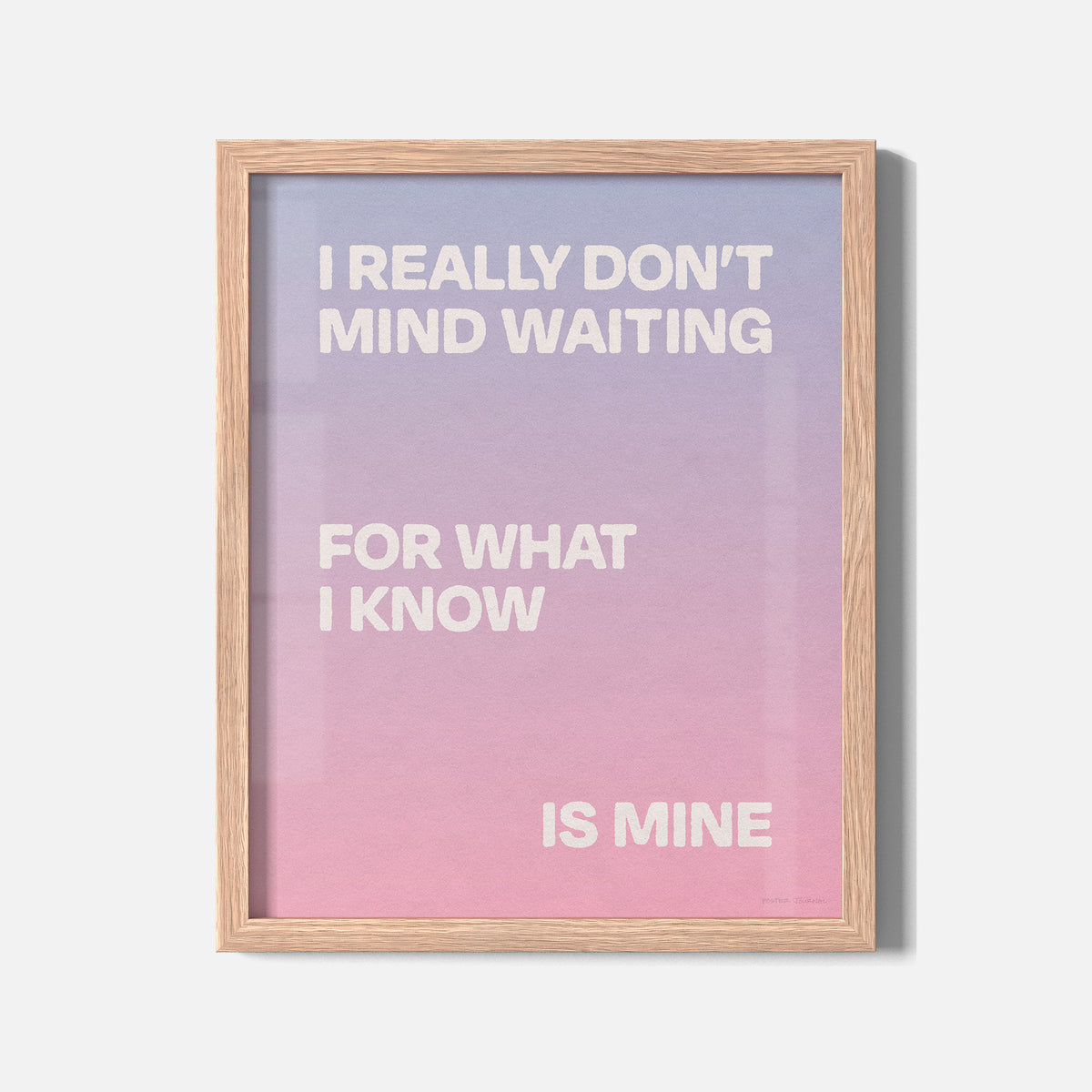 WAITING PRINT