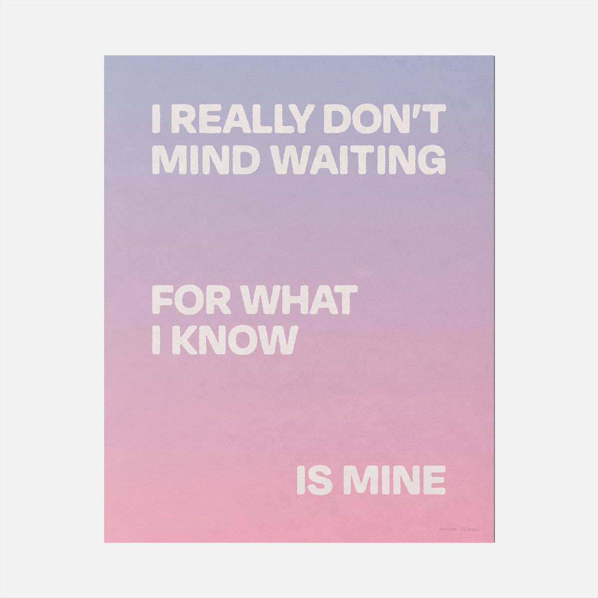 WAITING PRINT