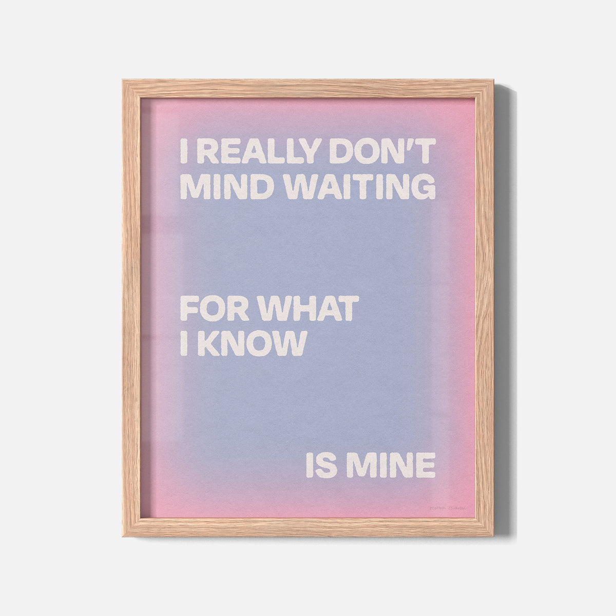 WAITING PRINT