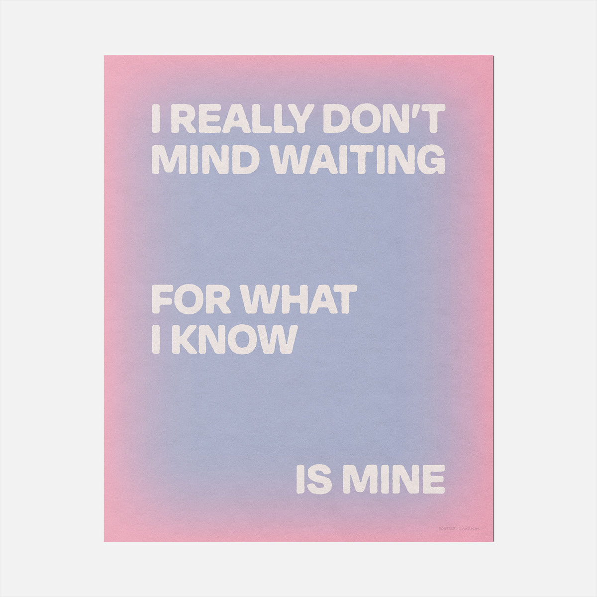 WAITING PRINT