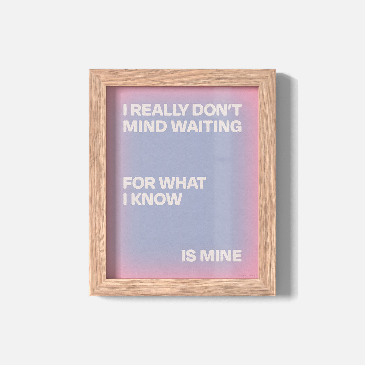 WAITING PRINT