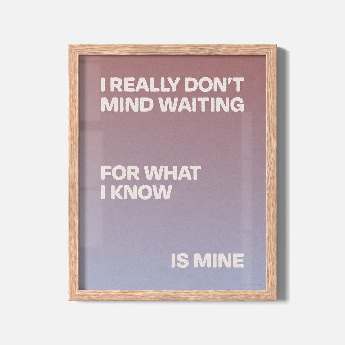 WAITING PRINT