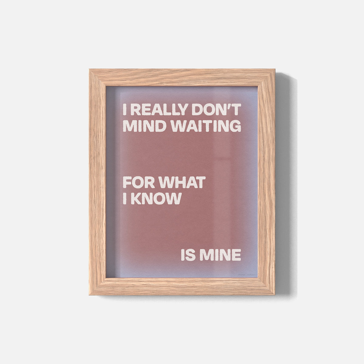 WAITING PRINT