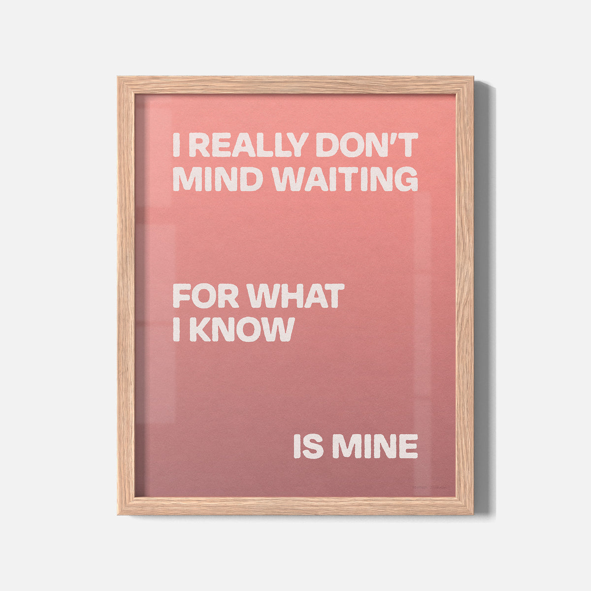 WAITING PRINT