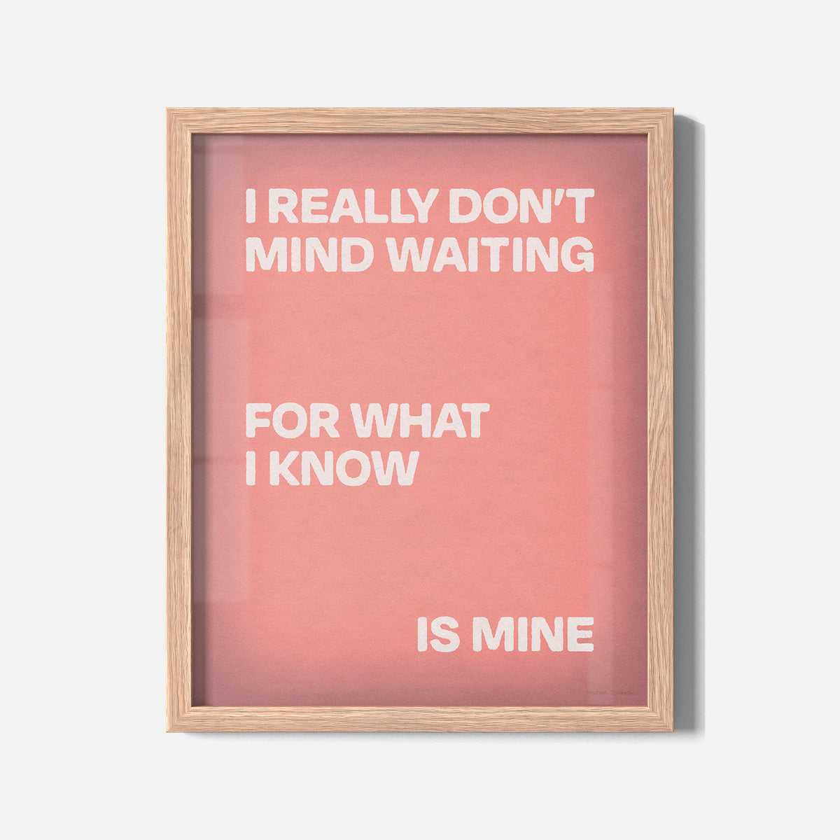 WAITING PRINT