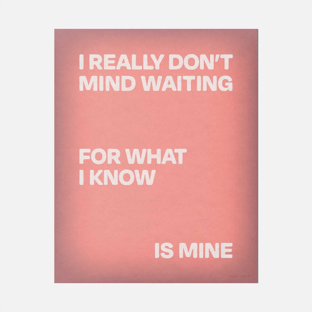 WAITING PRINT