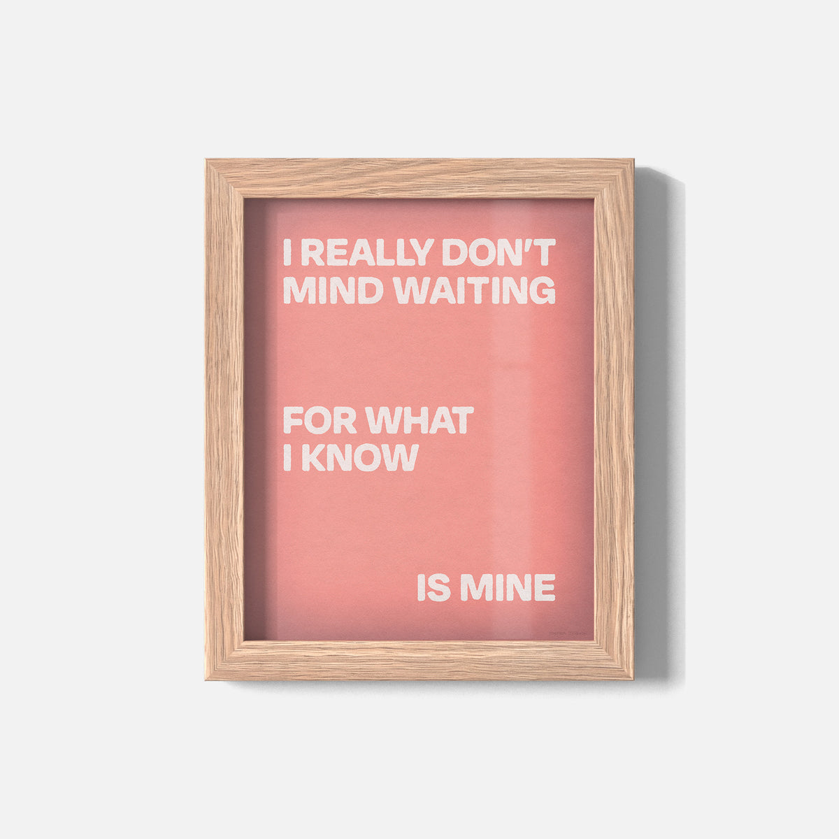 WAITING PRINT