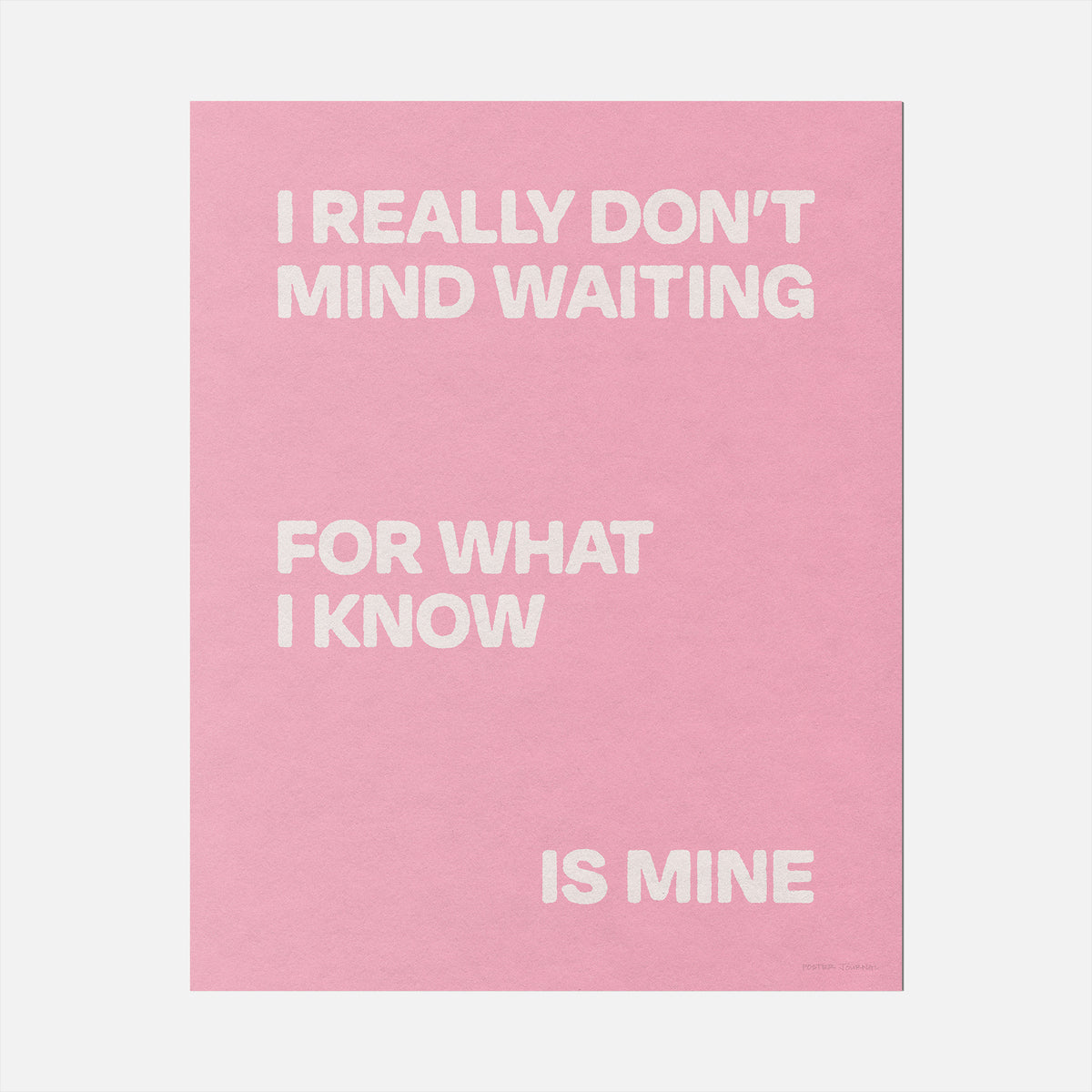 WAITING PRINT