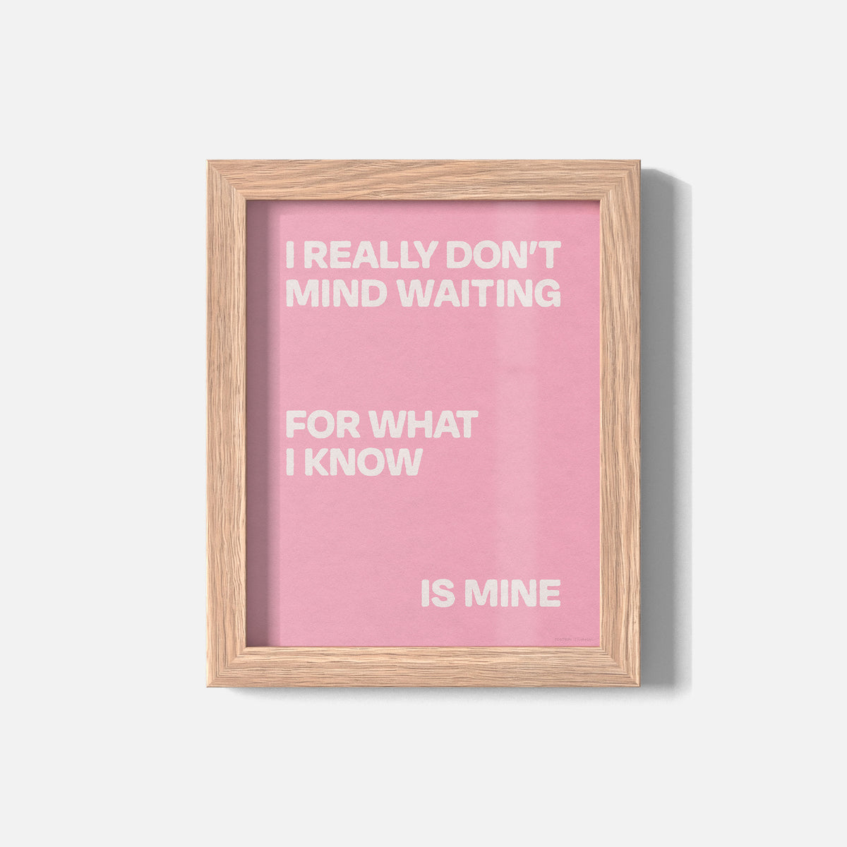 WAITING PRINT