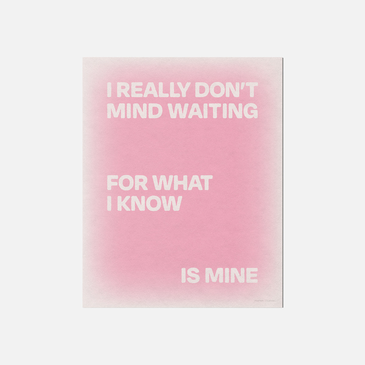 WAITING PRINT