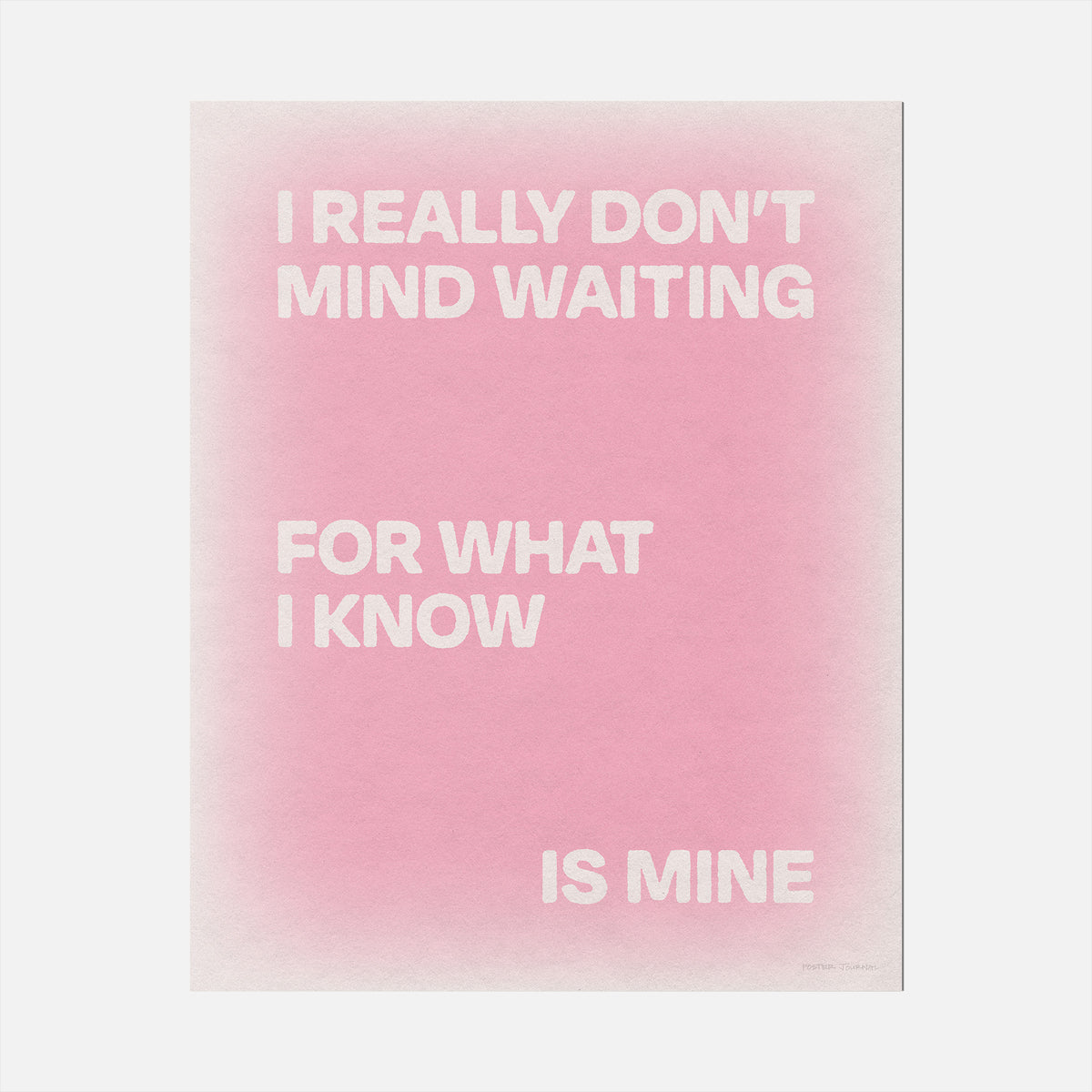 WAITING PRINT