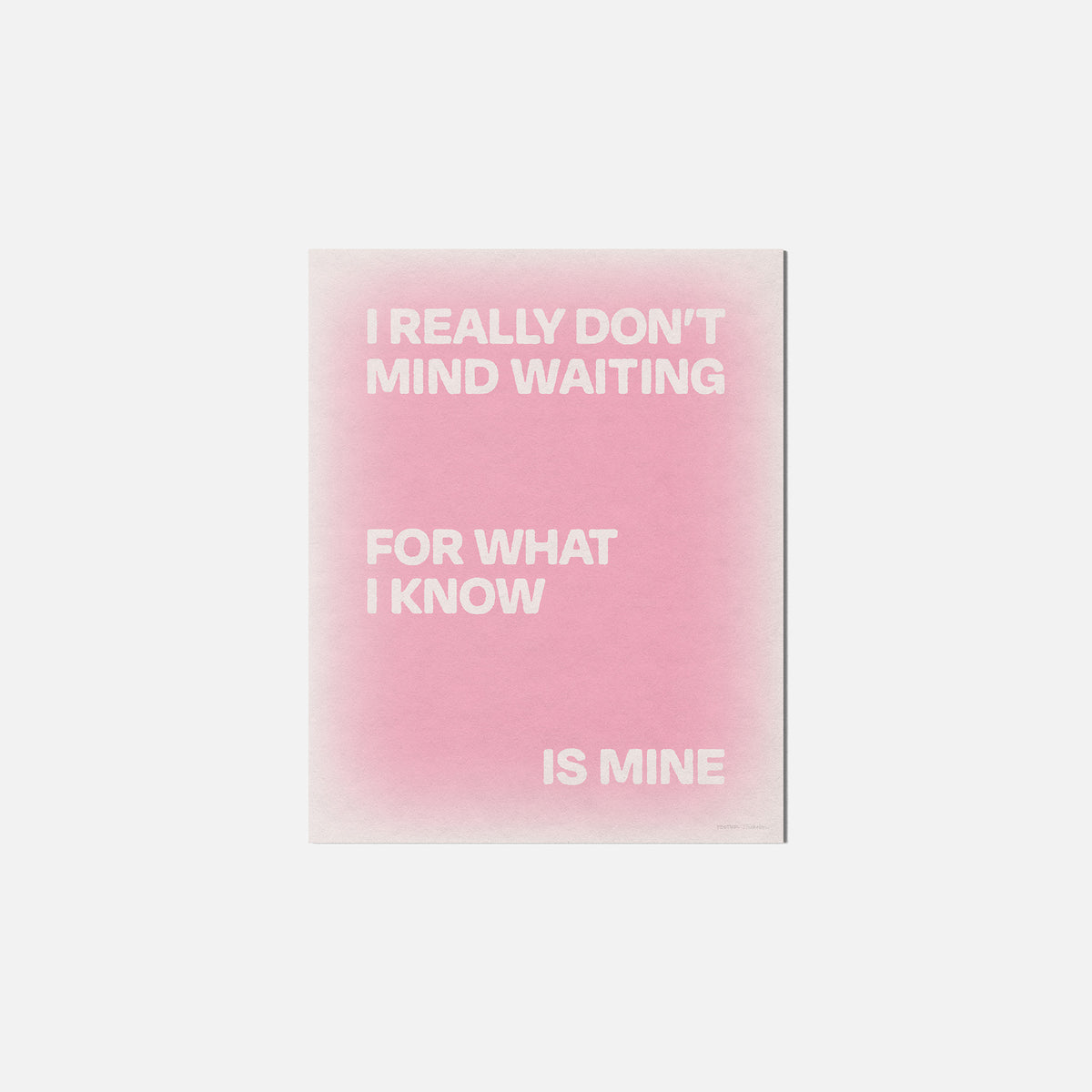 WAITING PRINT