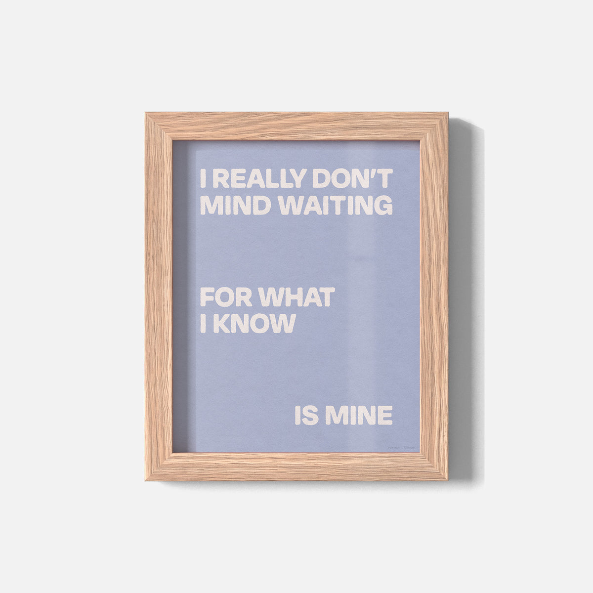 WAITING PRINT