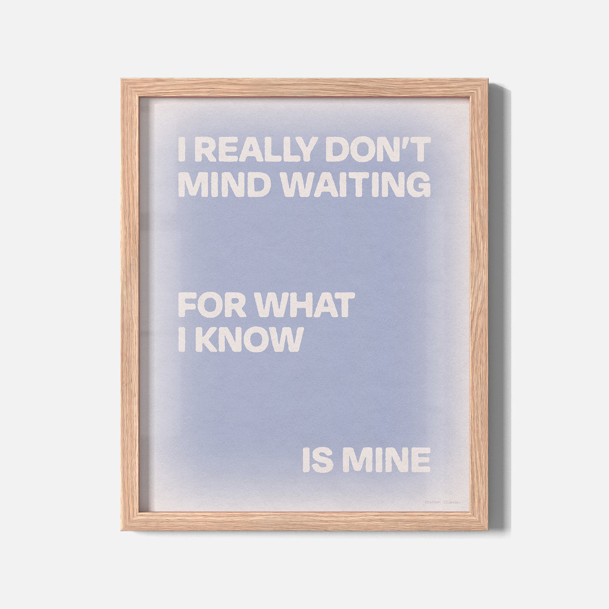 WAITING PRINT