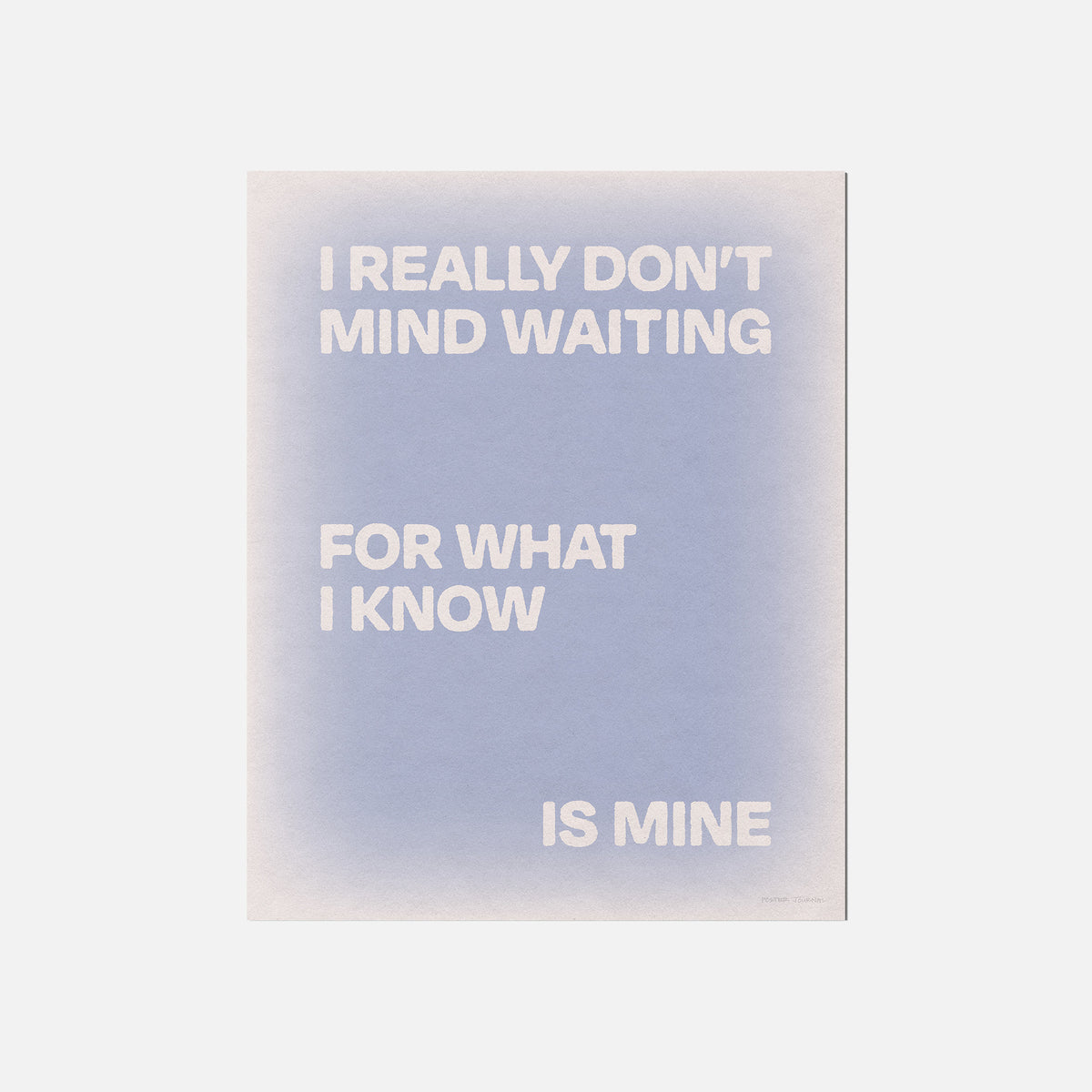 WAITING PRINT