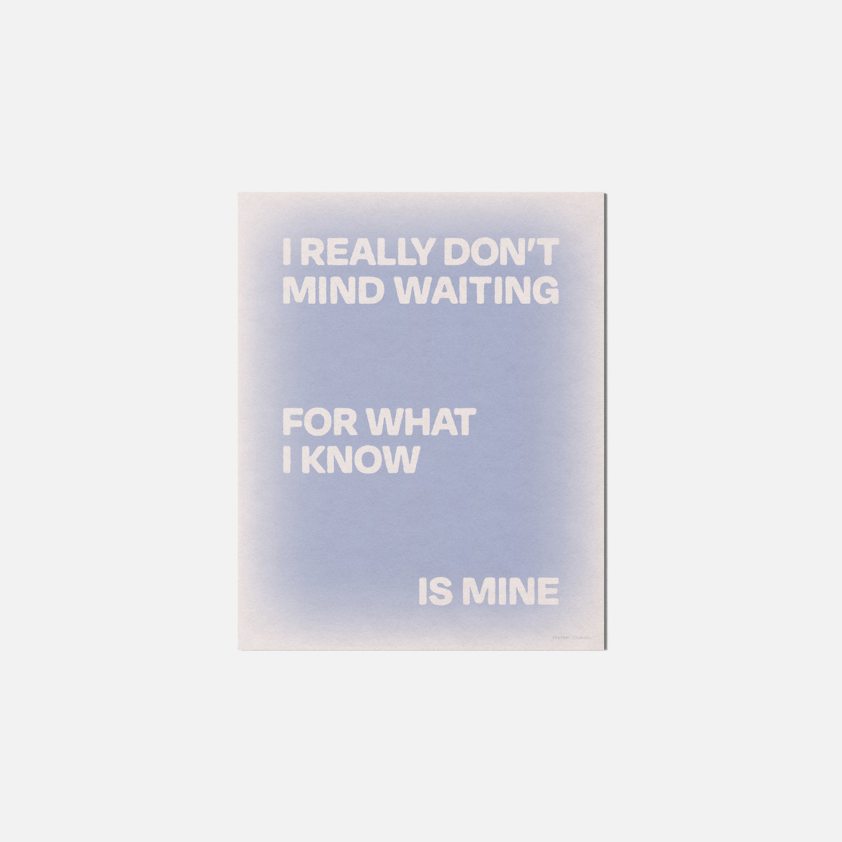 WAITING PRINT