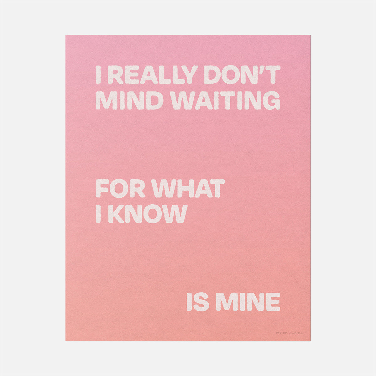 WAITING PRINT