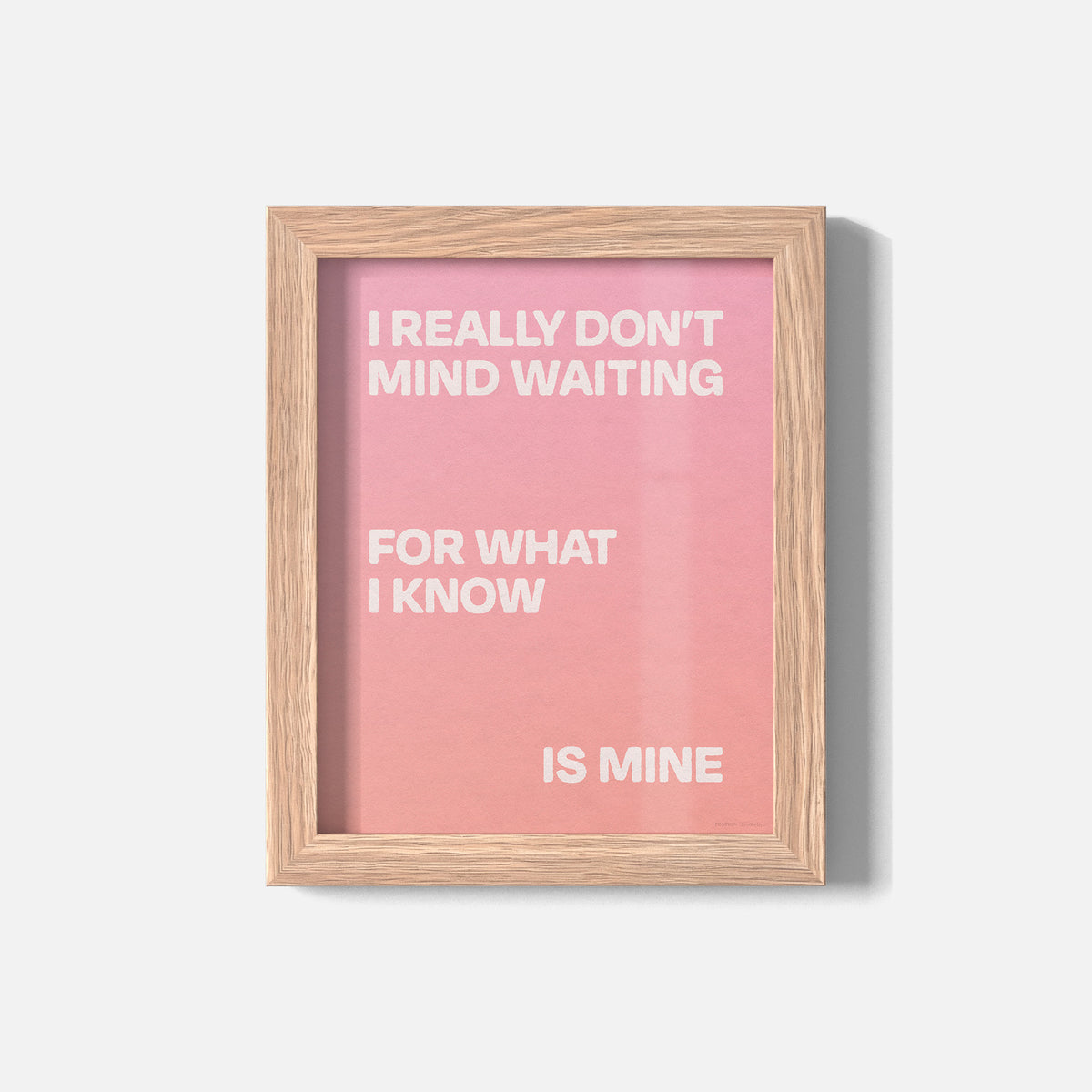 WAITING PRINT