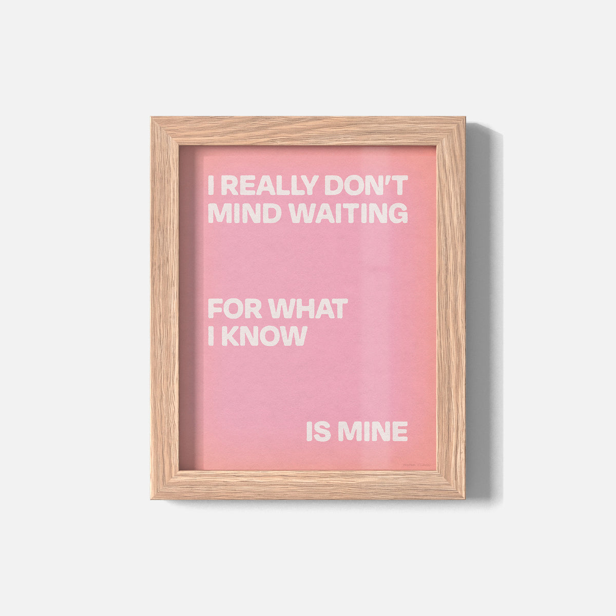 WAITING PRINT