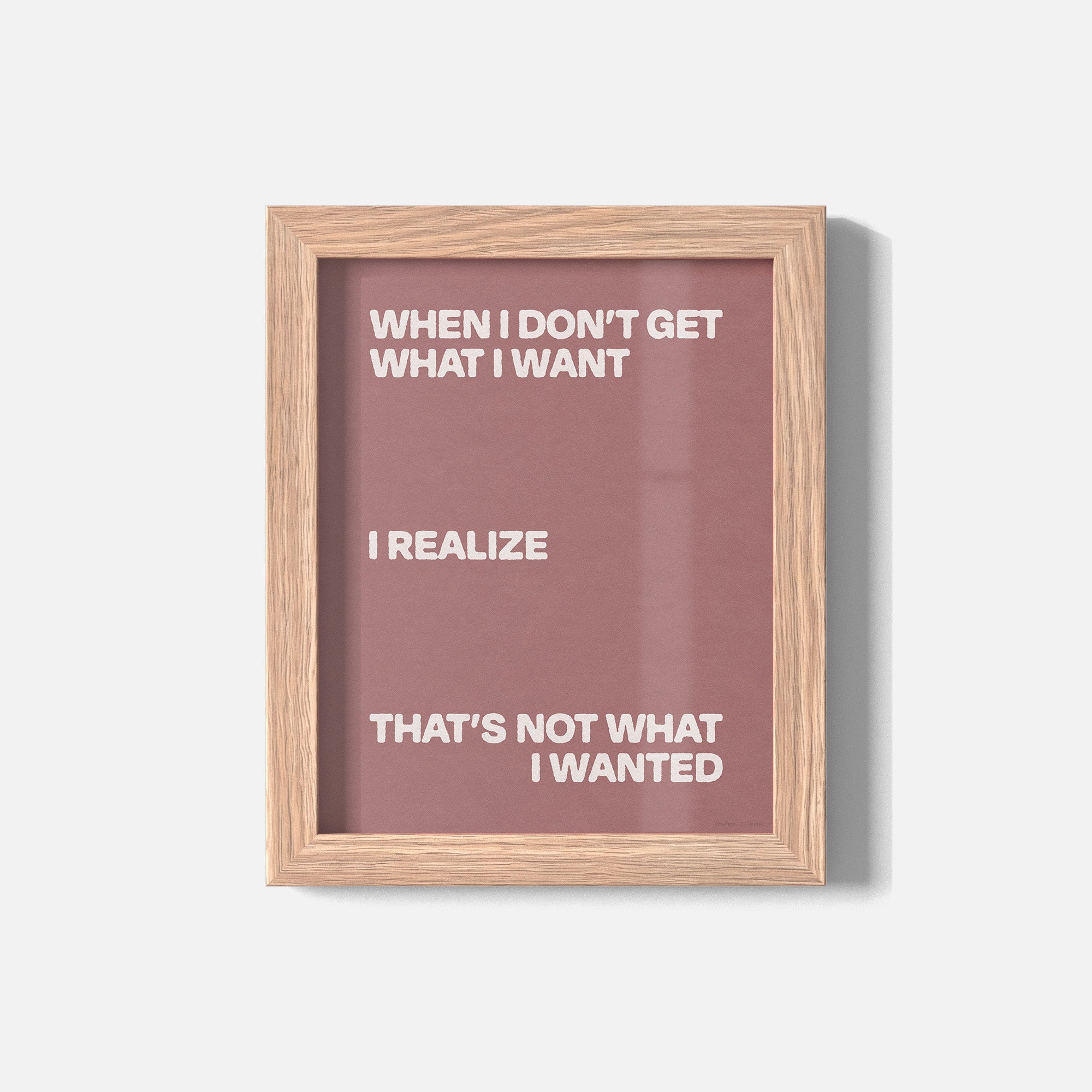 WANTED PRINT