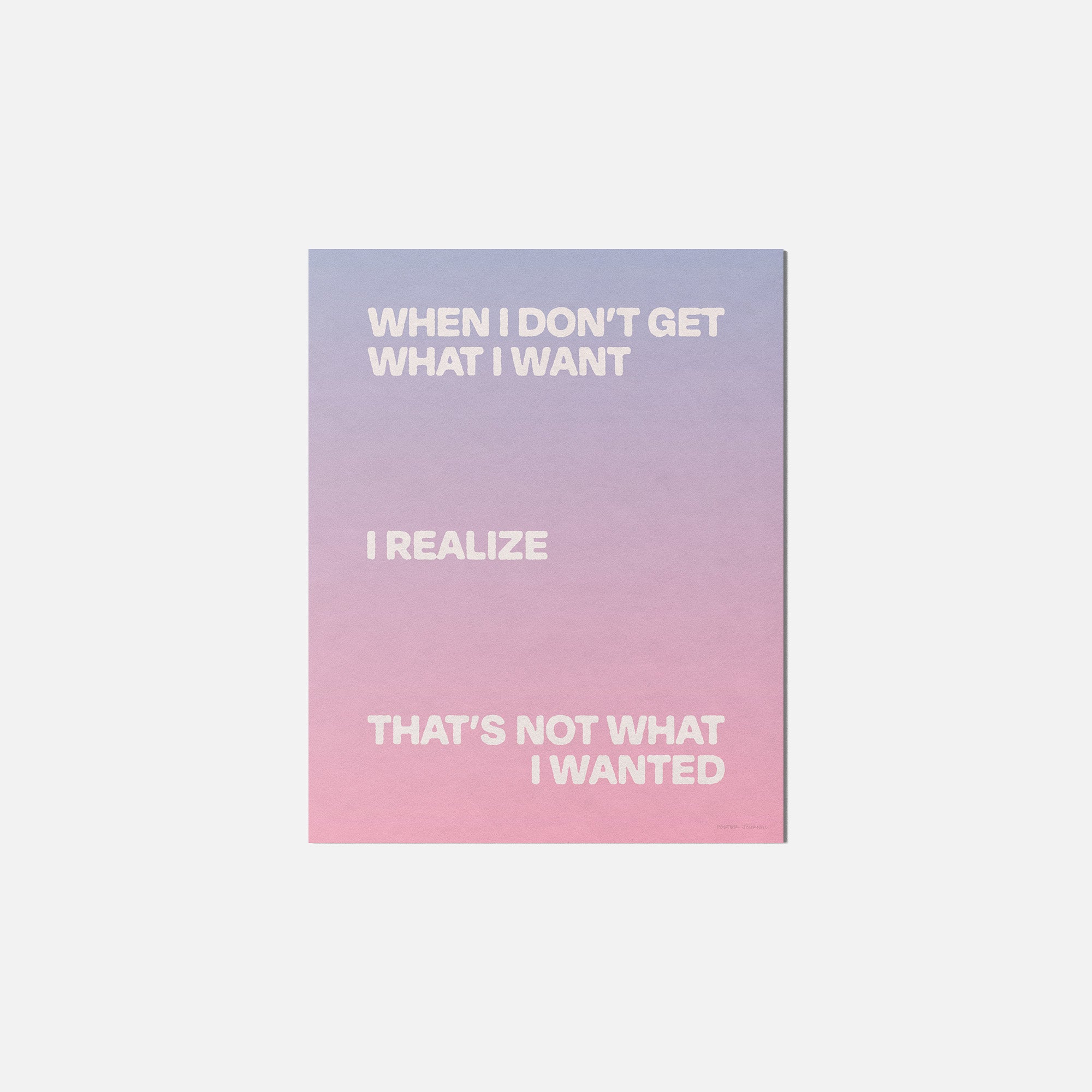 WANTED PRINT