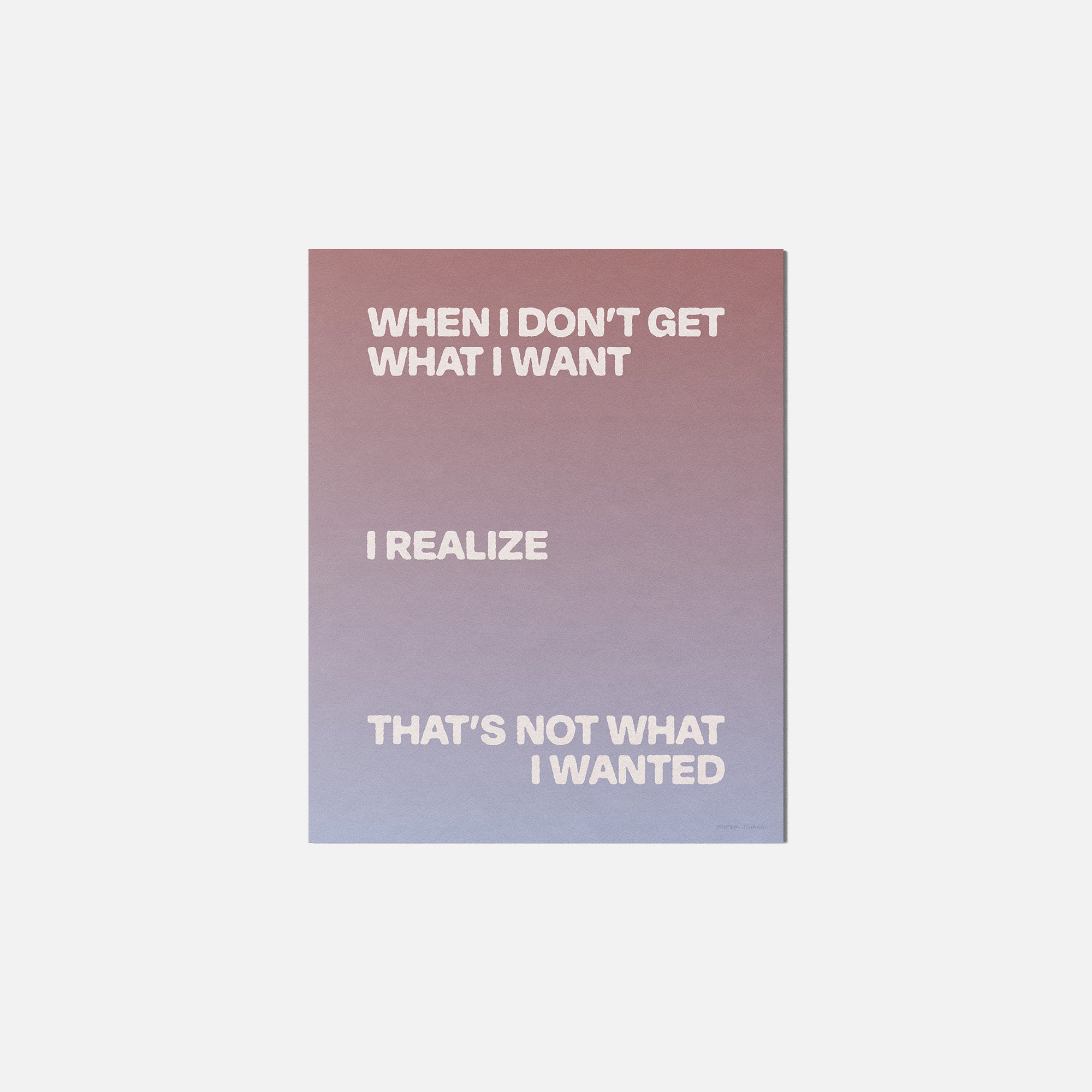 WANTED PRINT