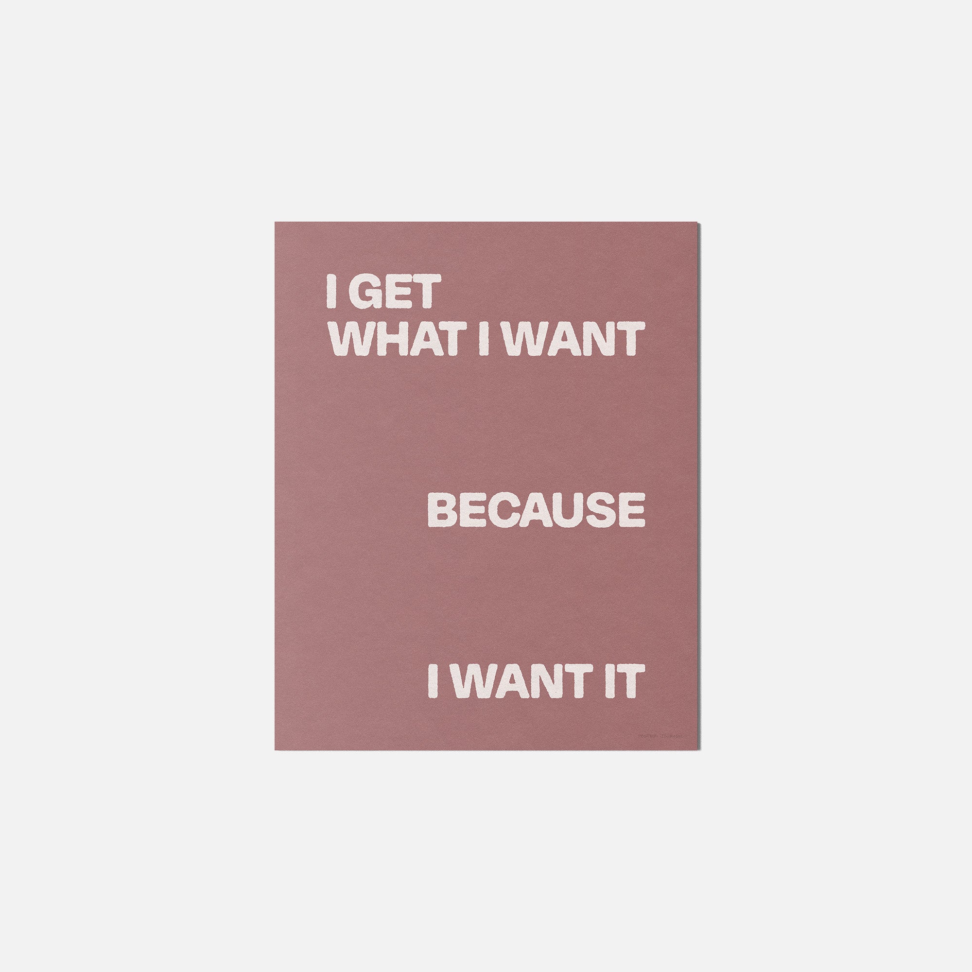 WANT PRINT