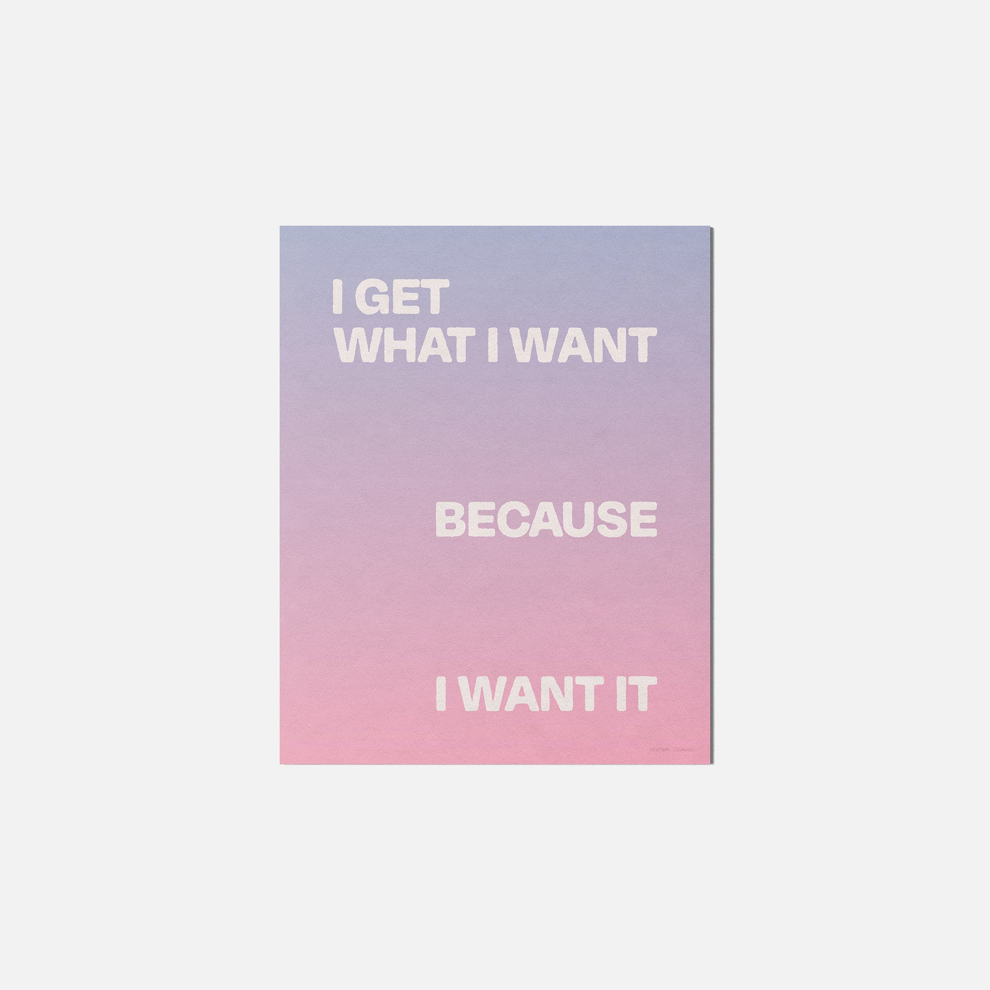 WANT PRINT