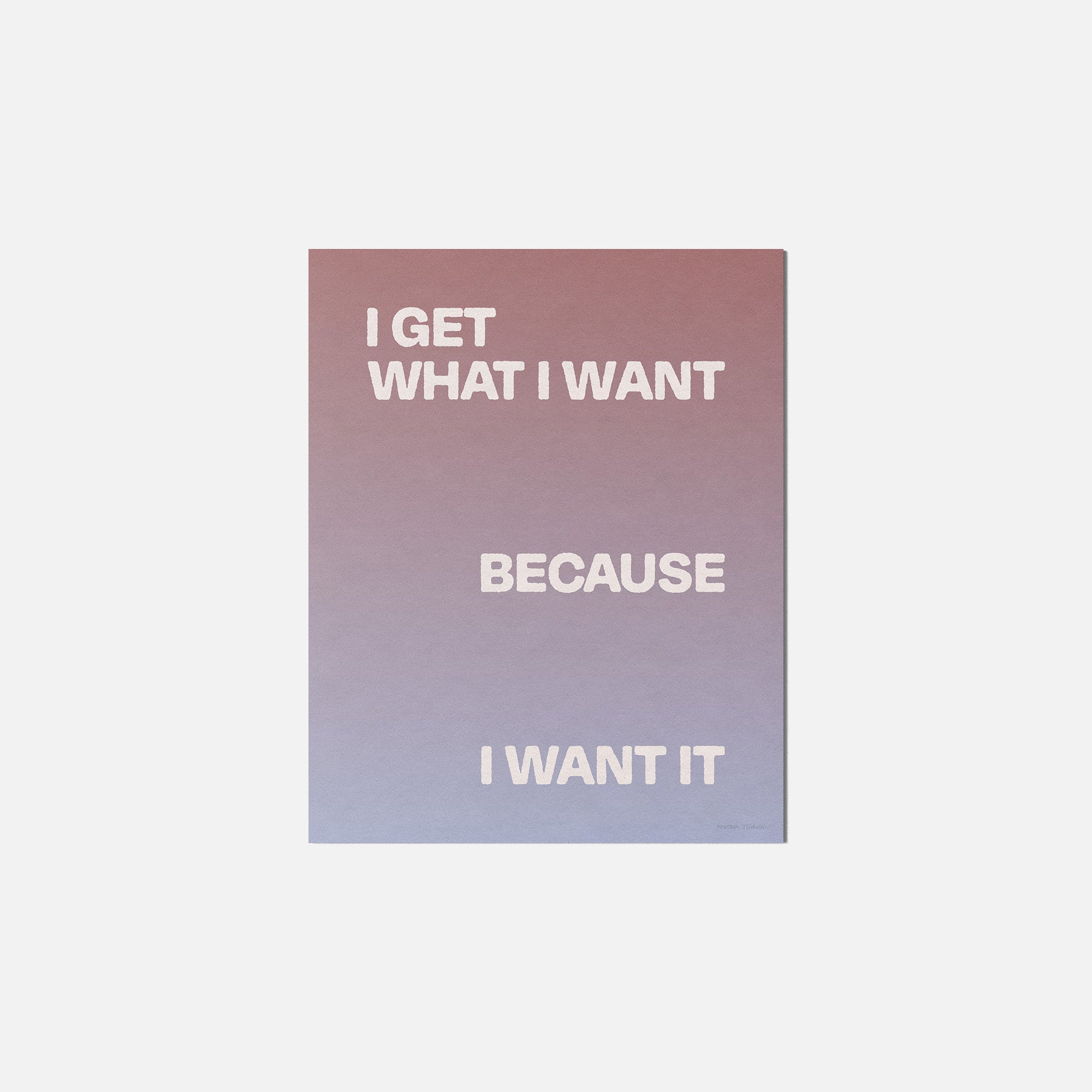 WANT PRINT