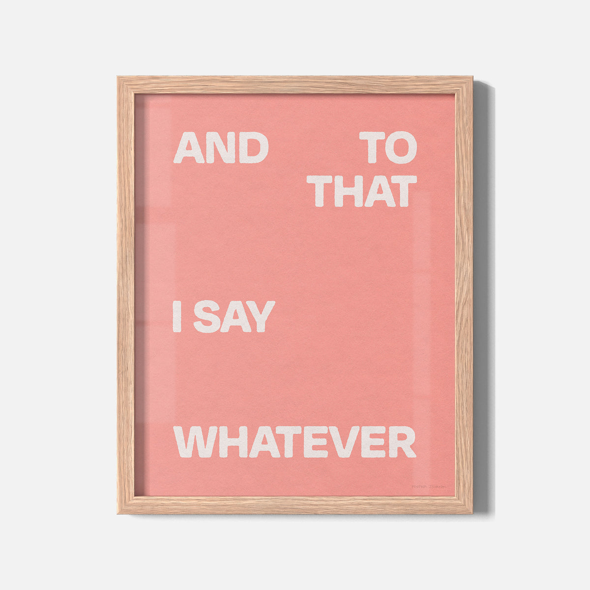WHATEVER PRINT