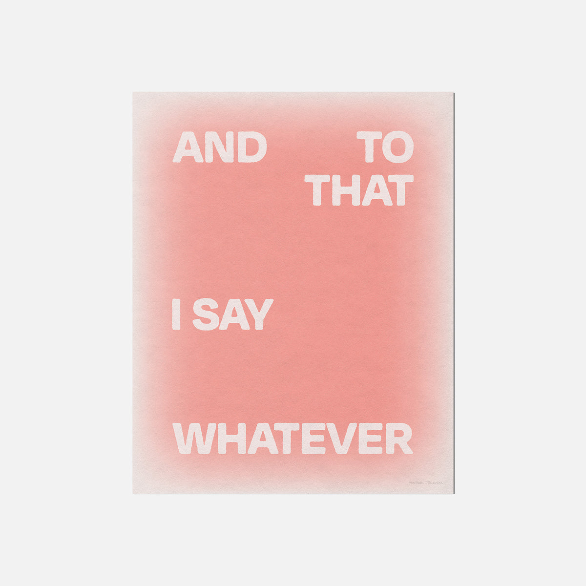 WHATEVER PRINT