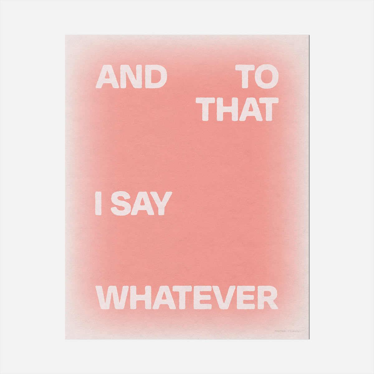WHATEVER PRINT