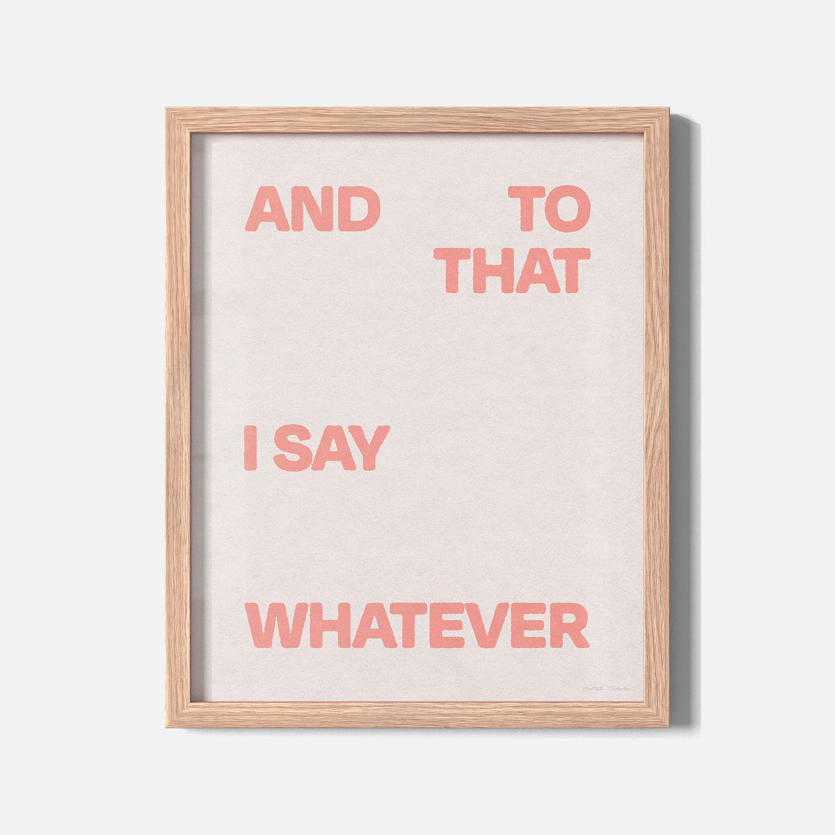 WHATEVER PRINT