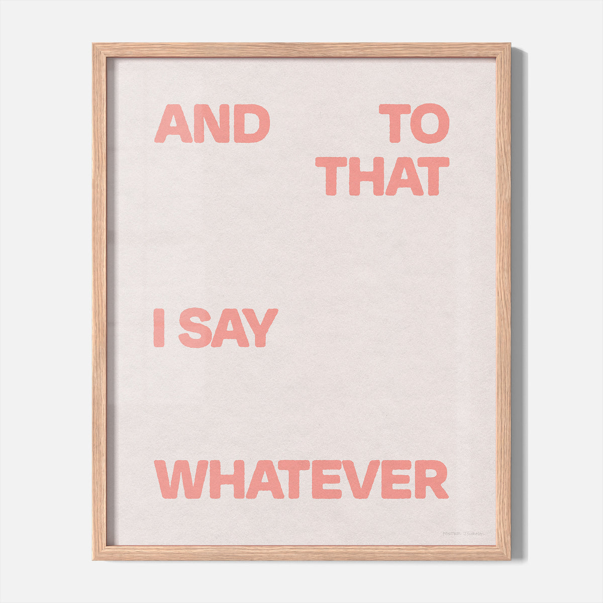 WHATEVER PRINT