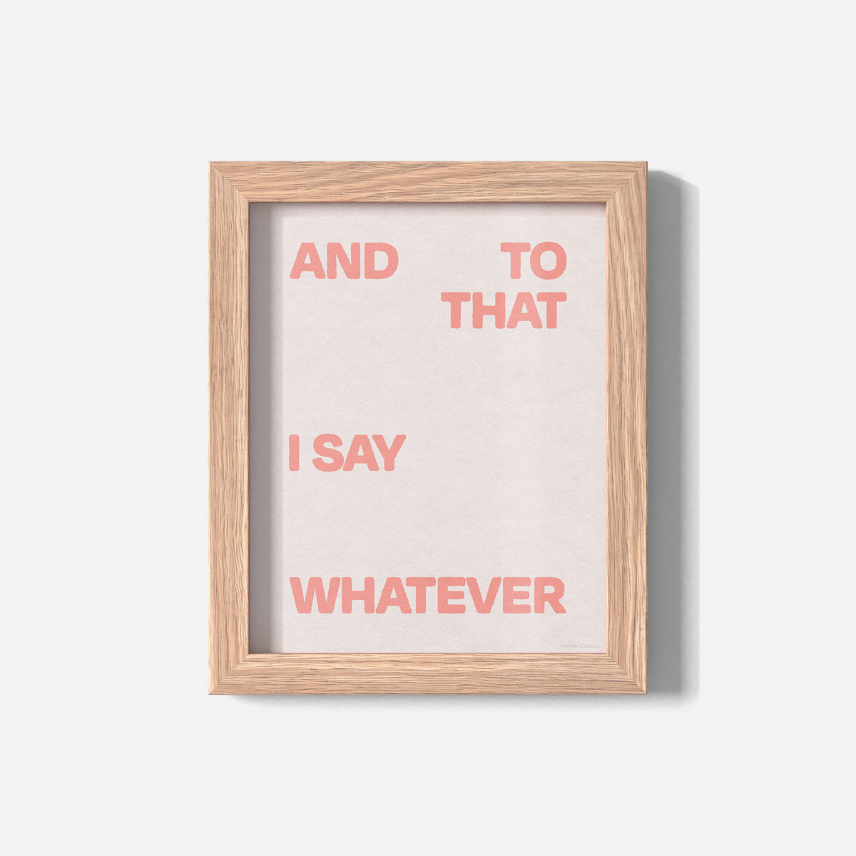 WHATEVER PRINT