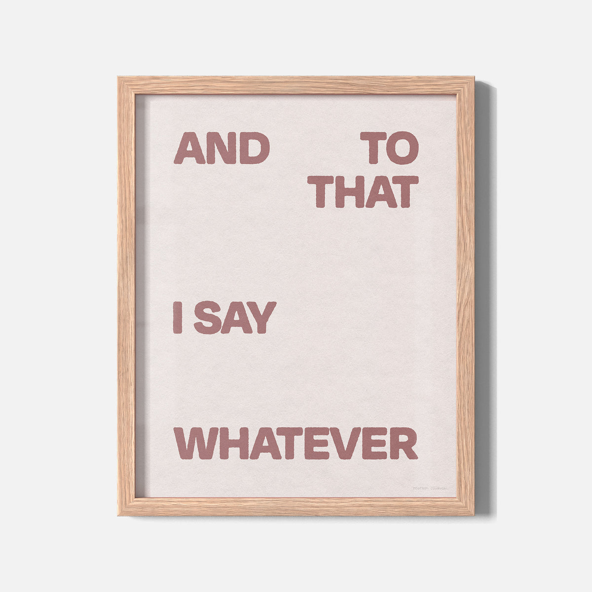 WHATEVER PRINT