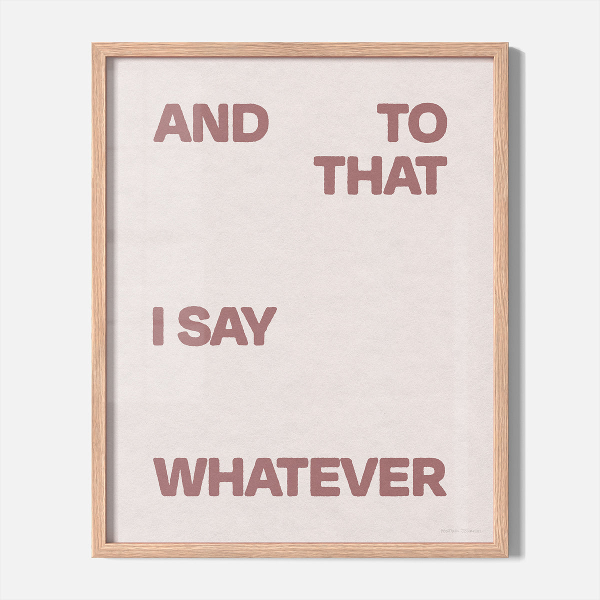 WHATEVER PRINT