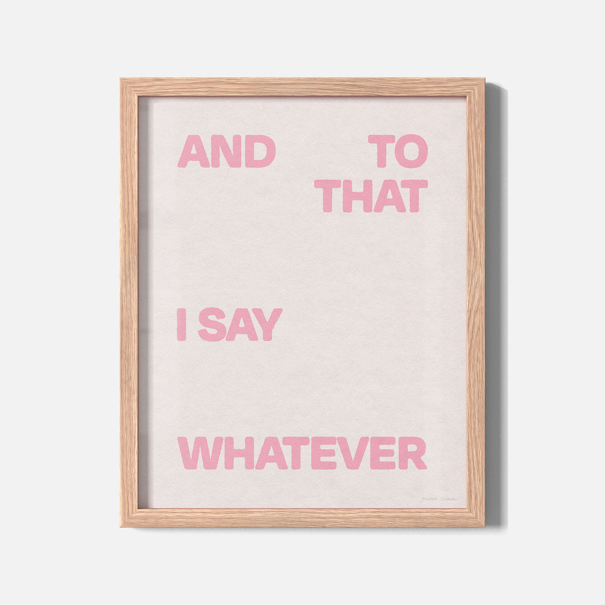 WHATEVER PRINT