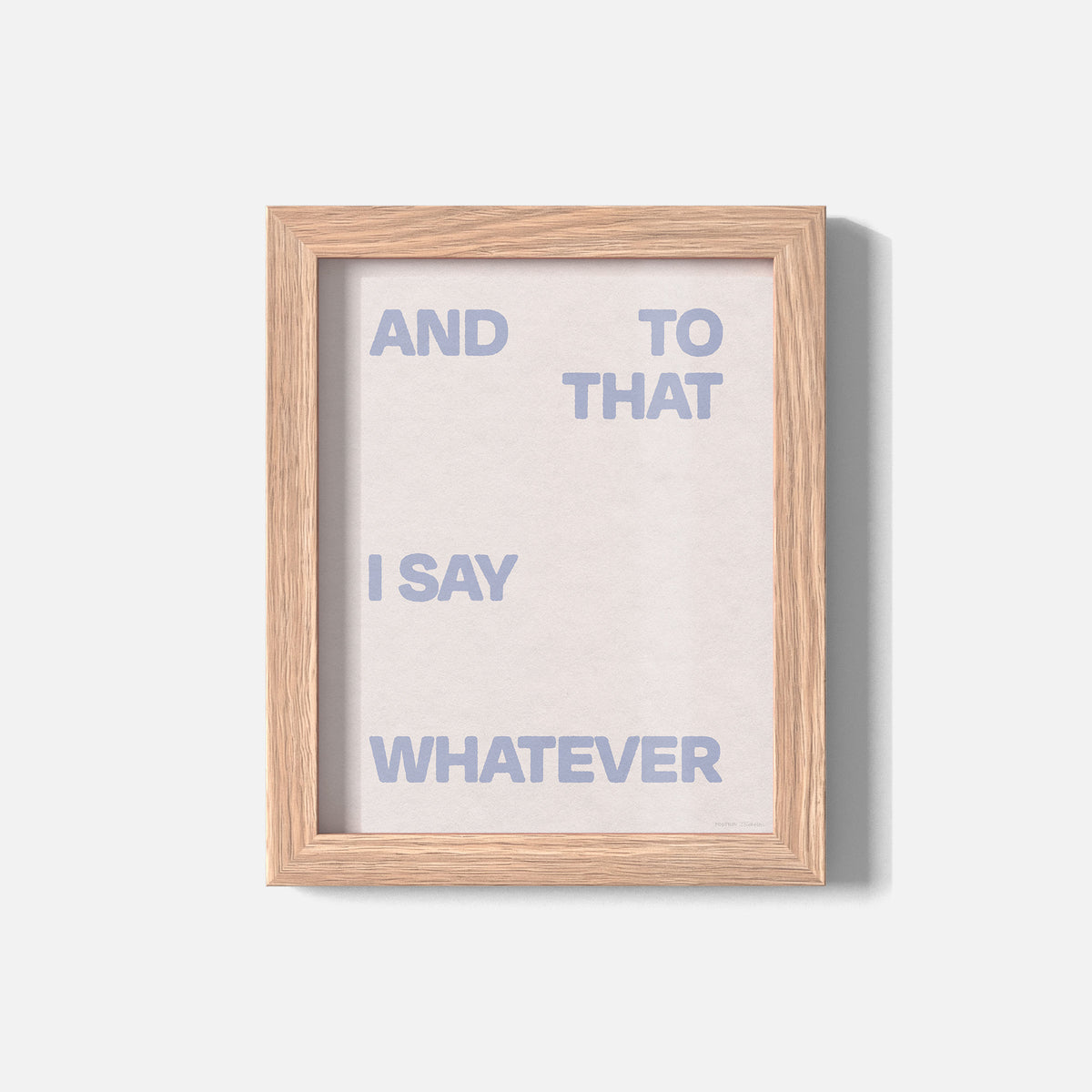 WHATEVER PRINT