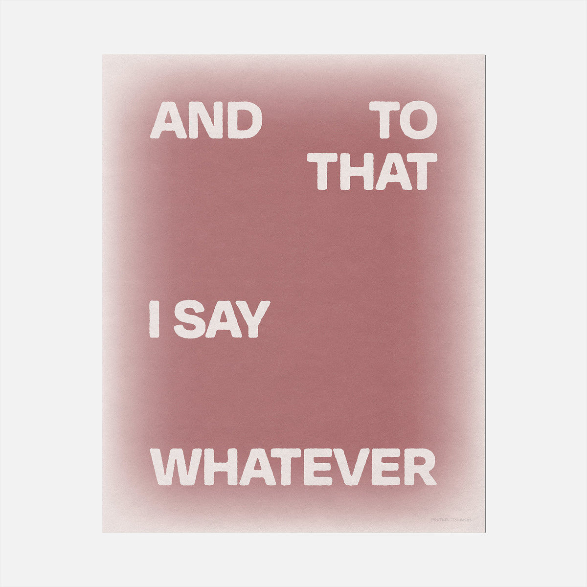 WHATEVER PRINT