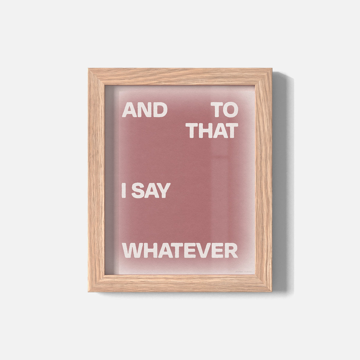 WHATEVER PRINT