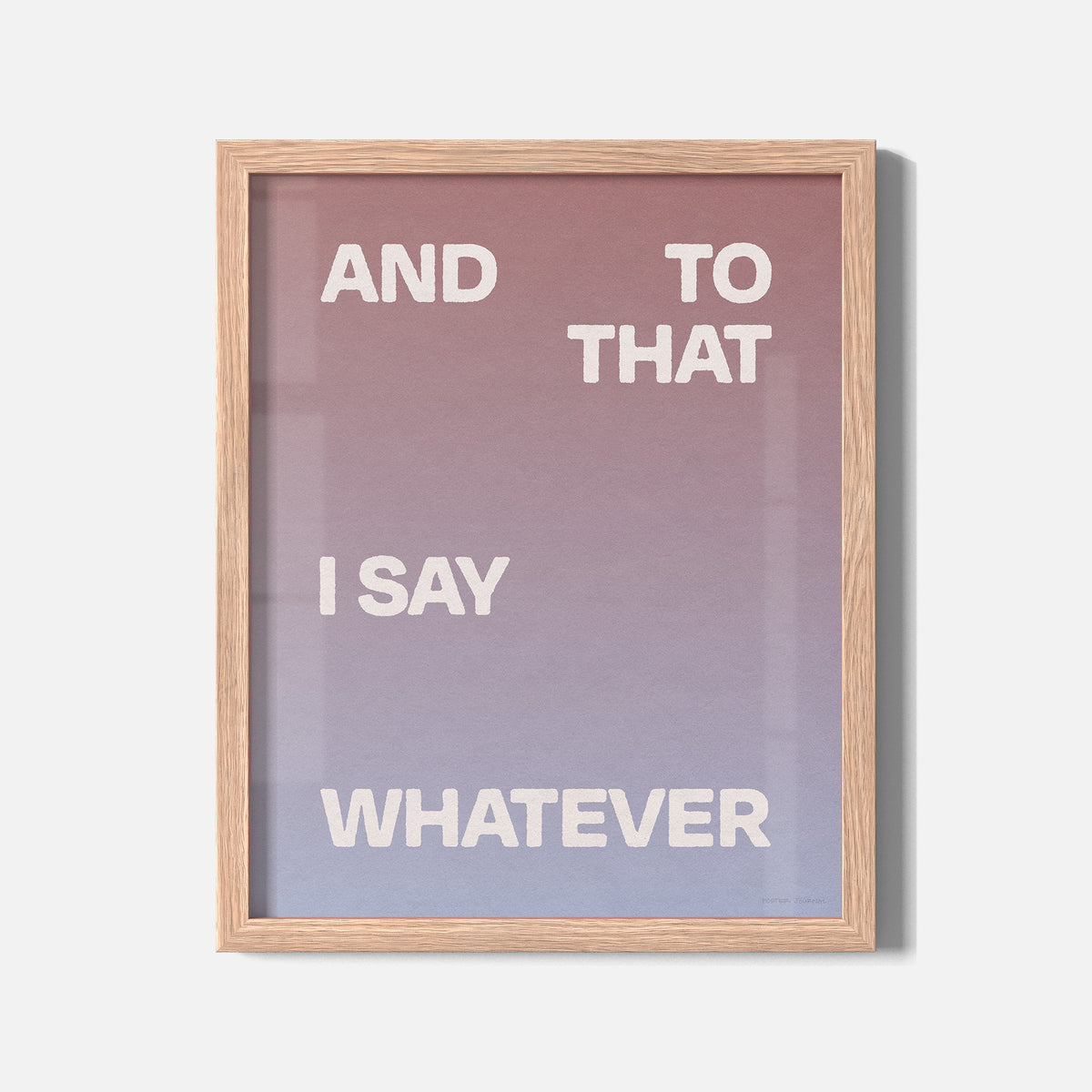 WHATEVER PRINT