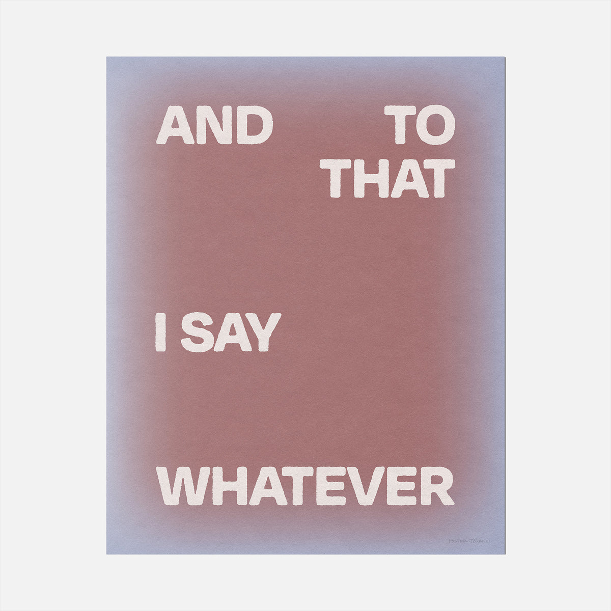 WHATEVER PRINT