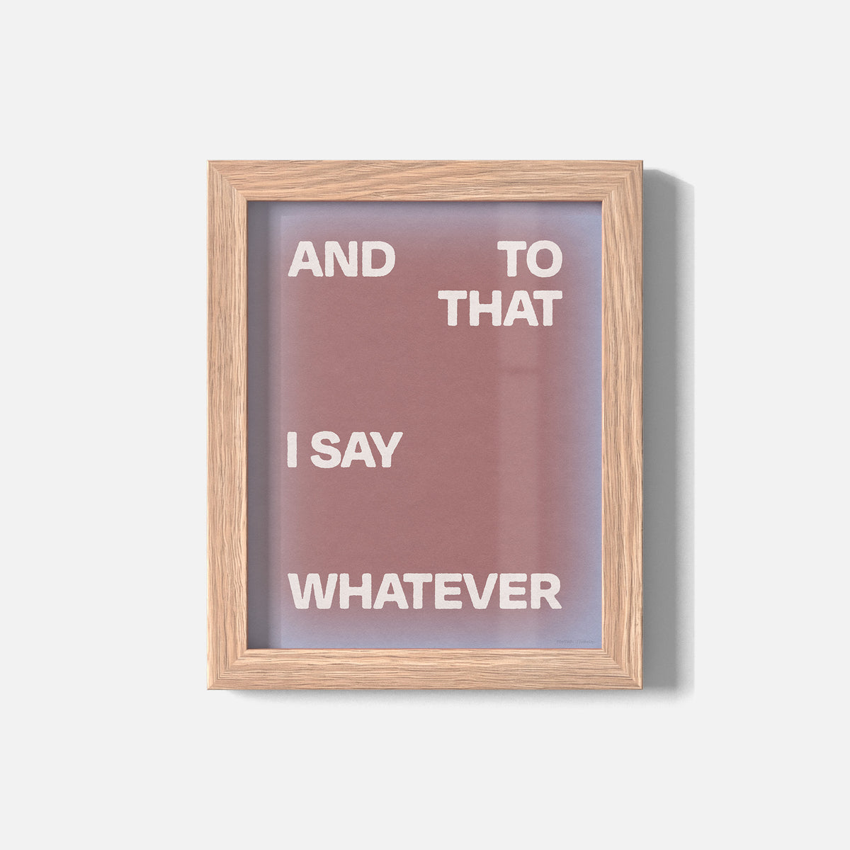 WHATEVER PRINT