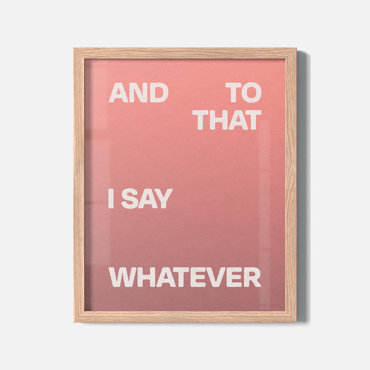 WHATEVER PRINT