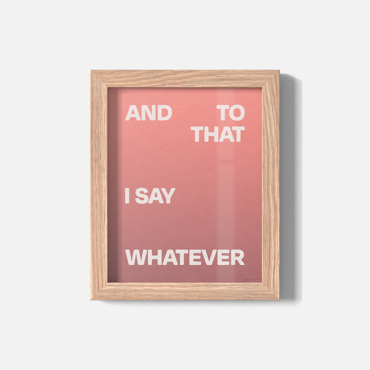 WHATEVER PRINT